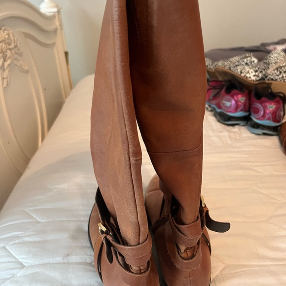 Brown Leather Upper Riding Boots - Picture 3 of 5